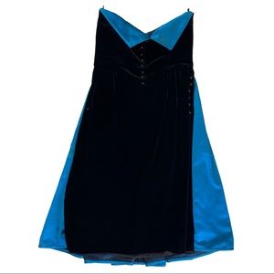 VTG Valentino Boutique Velvet Strapless Dress 10